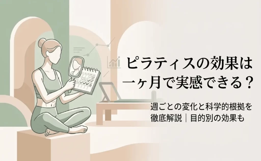 ピラティスの効果は一ヶ月で実感できる？週ごとの変化と科学的根拠を徹底解説｜目的別の効果も